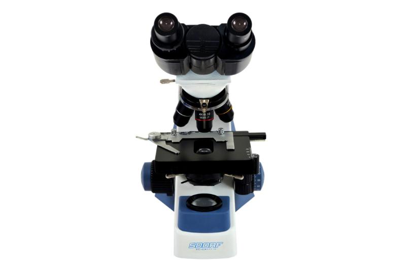 MICROSCÓPIO BIOLÓGICO BINOCULAR C/ AUMENTO DE 40X A 1.600X LED 3W